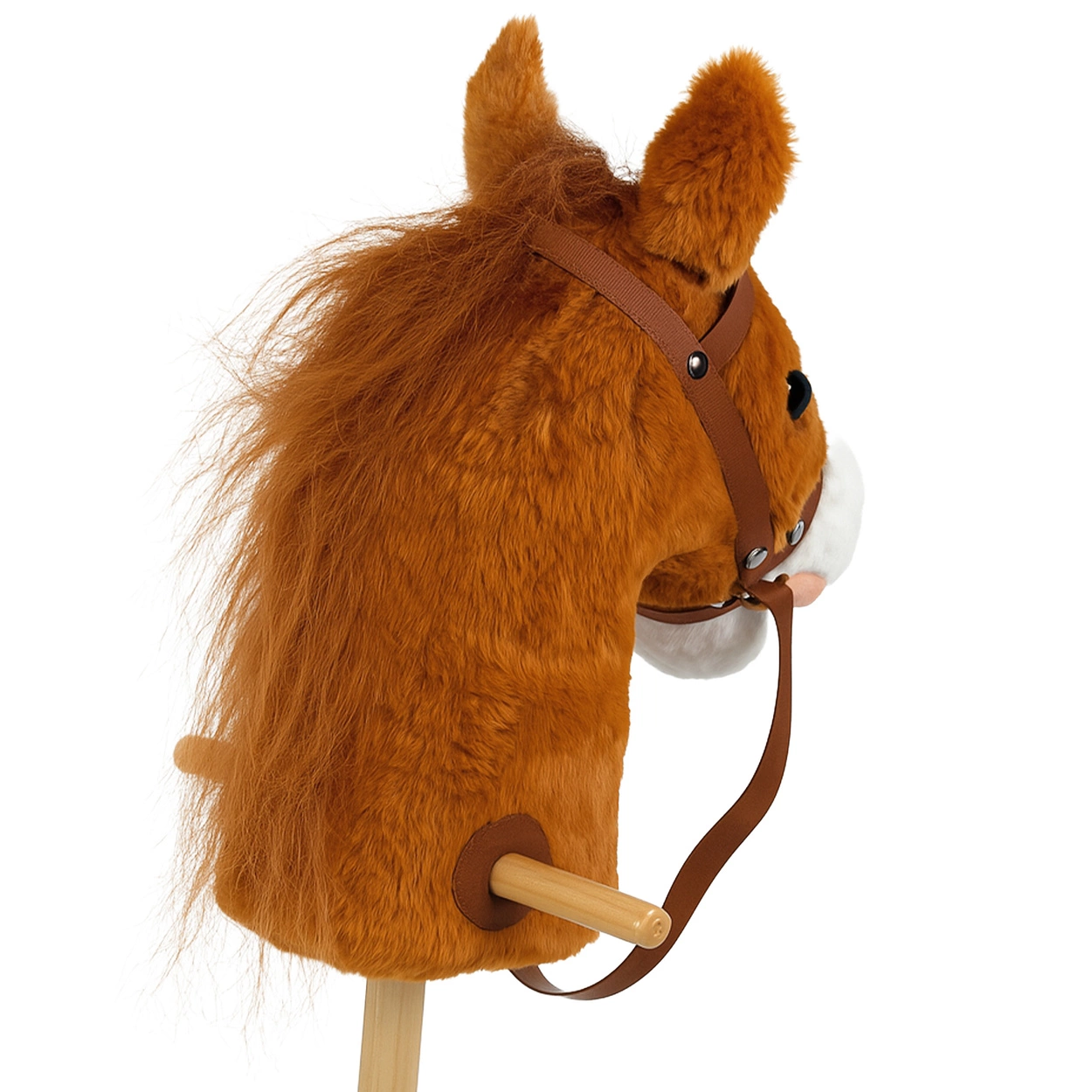 Koń na kiju - zabawkowa głowa konia z efektami dźwiękowymi