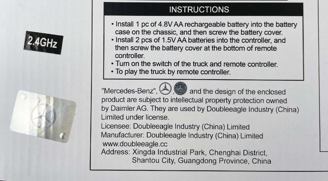 Śmieciarka Zdalnie Sterowana Mercedes Benz Antos