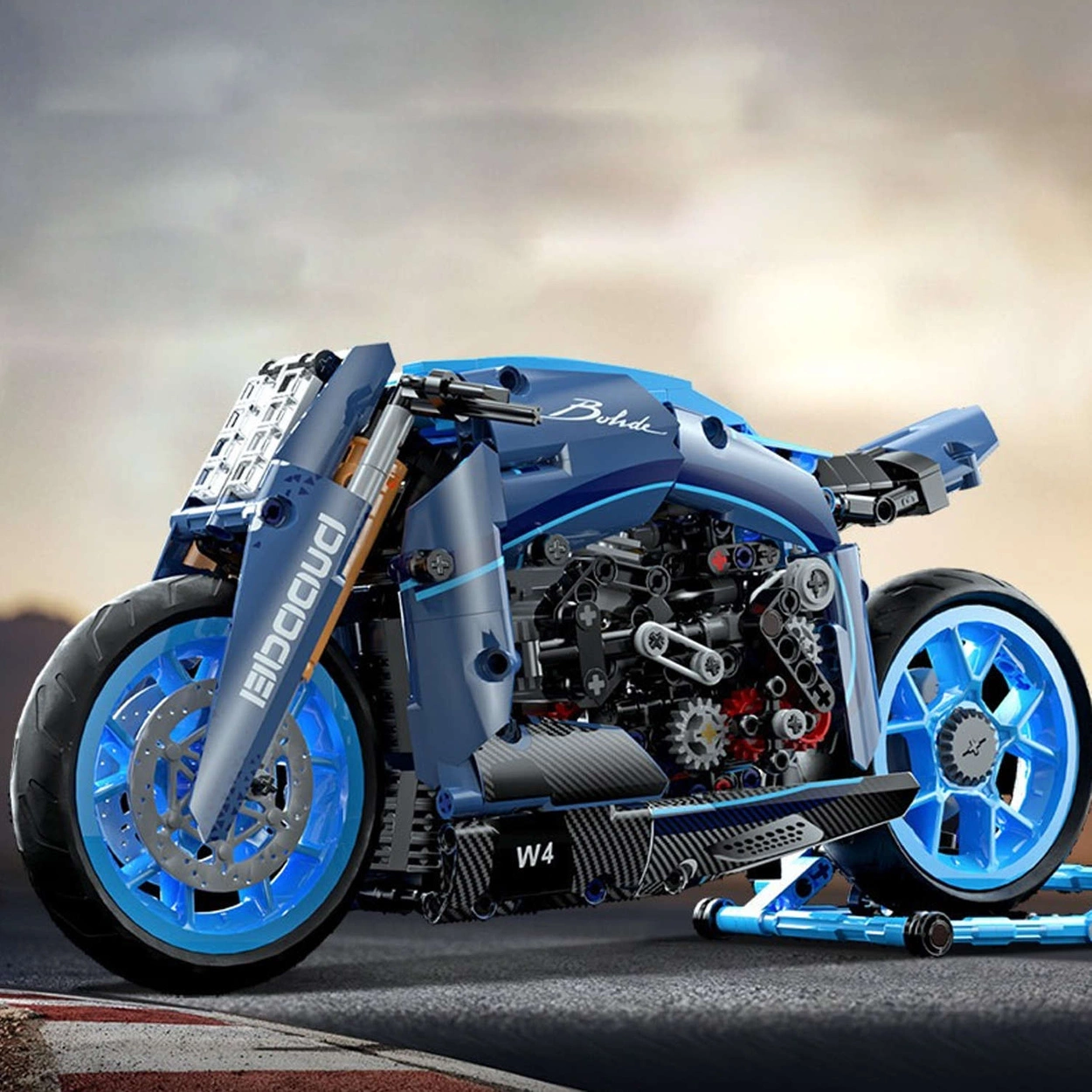 Klocki Technic Sportowy Motocykl Motor Bugatti