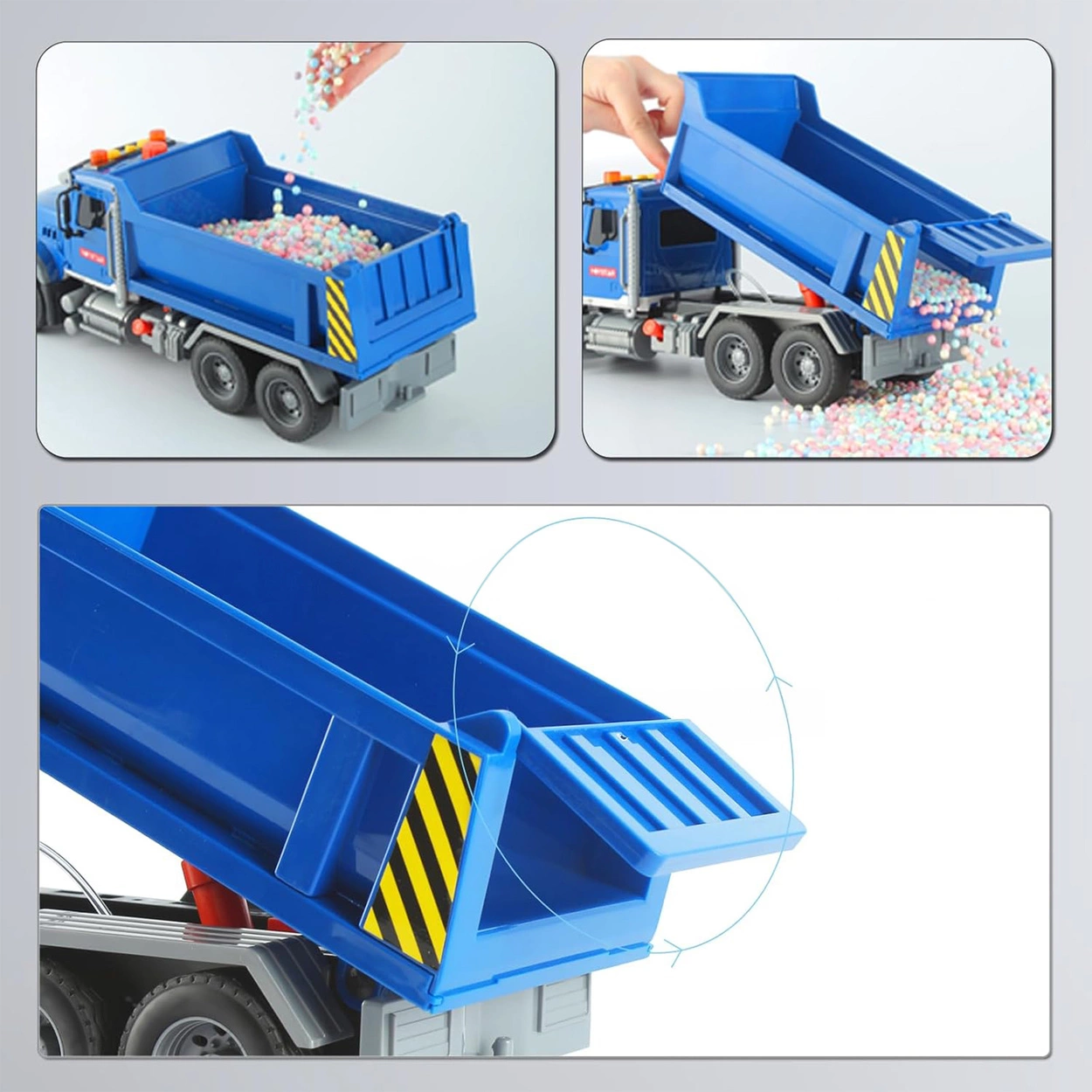 Wywrotka Zabawka z Dźwiękami i Światłami Ciężarówka Dla Małych Budowniczych