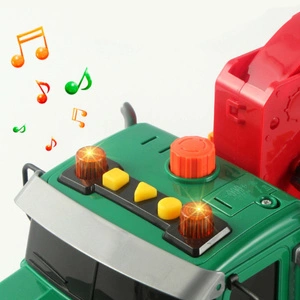 Auto Śmieciarka Duża Ciężarówka z Efektami do segregowania odpadów 1:12