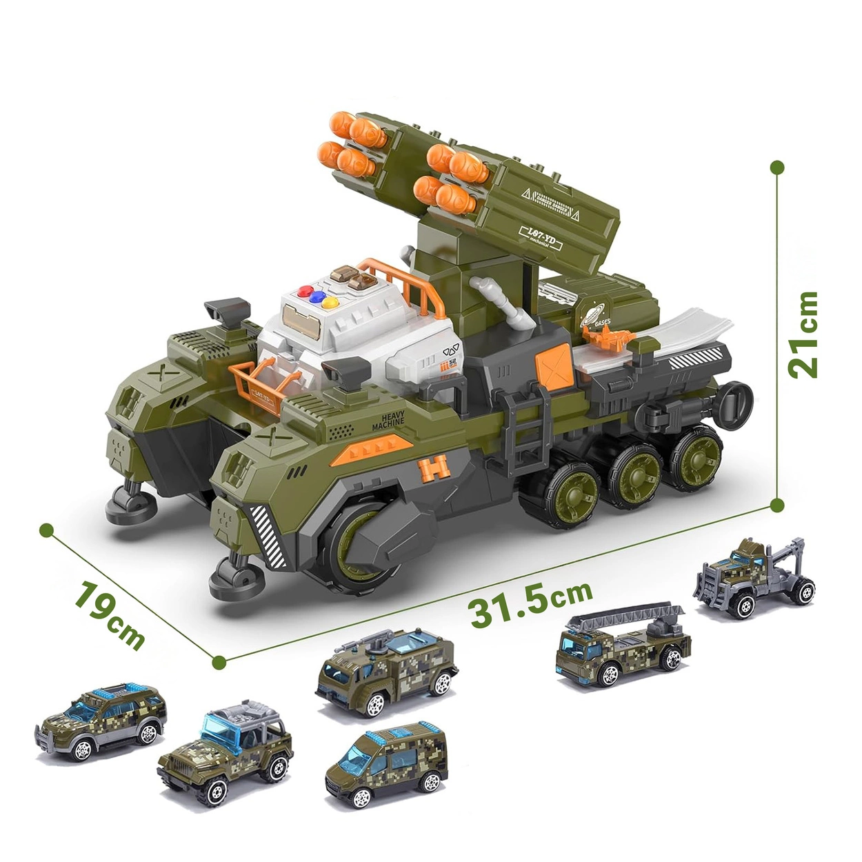 Interaktywny Czołg Grzmot z resorakami