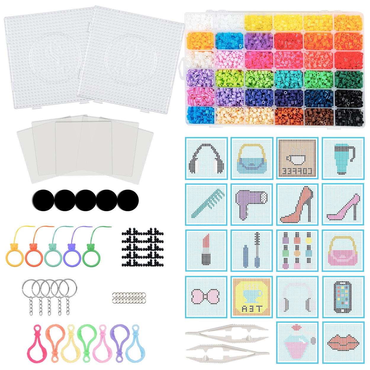 Koraliki do prasowania Zestaw Kosmetyków 11000 szt