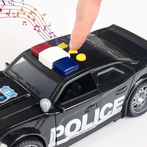 Auto Policyjne Zabawka Czarne 666-12Q w skali 1:14