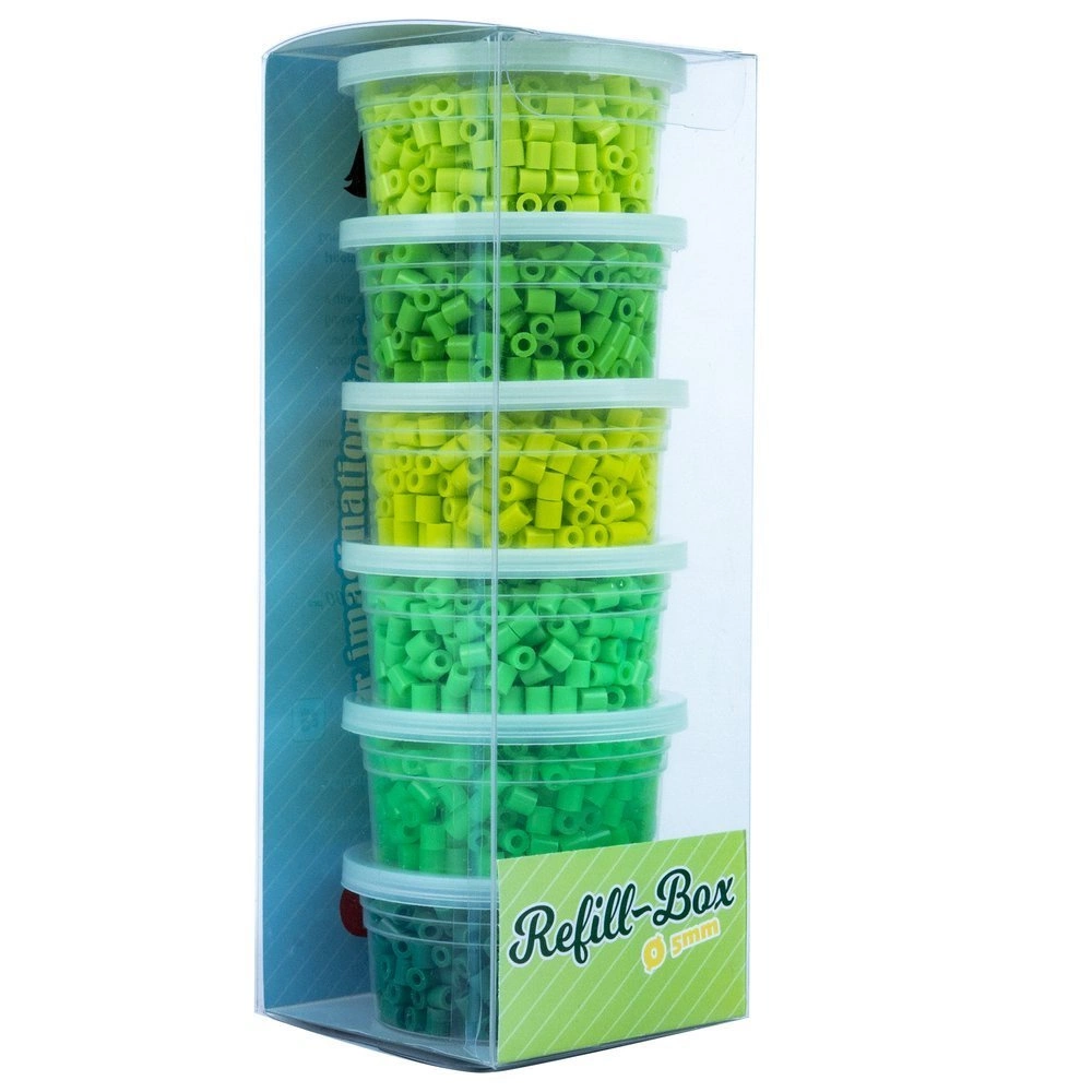 Koraliki do prasowania 3000 szt Odcienie Zielonego