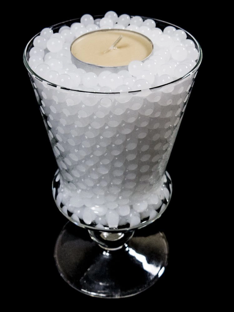 Kulki wodne, żelowe La Manuli - białe, perłowe