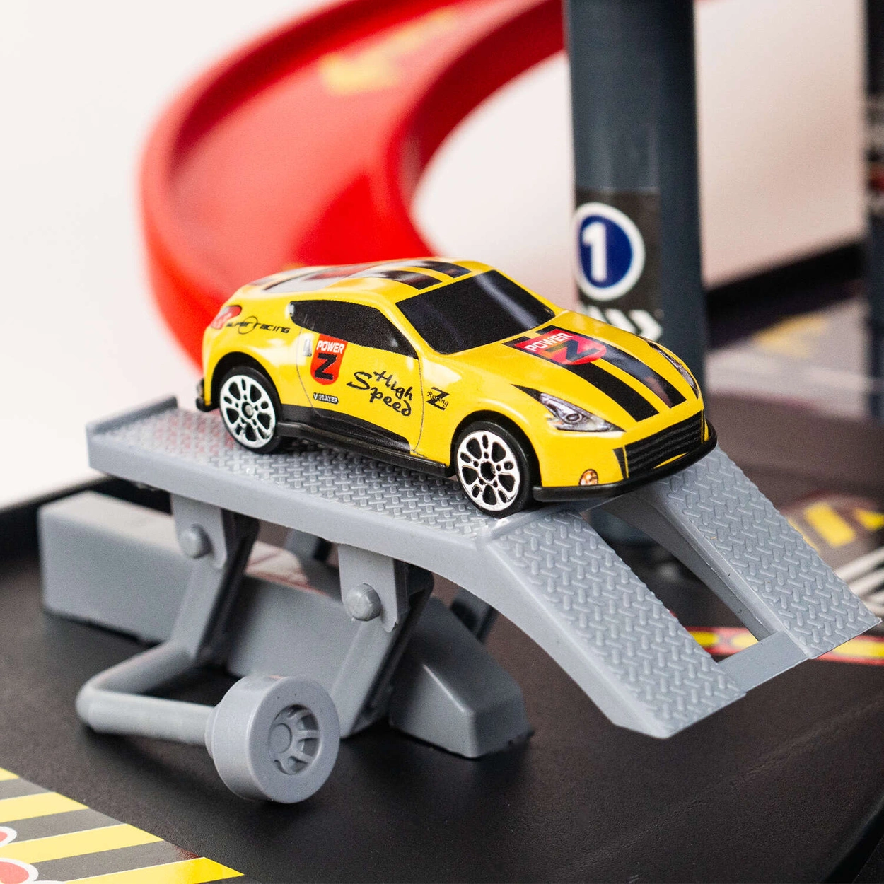 Wielopoziomowy Parking Samochodowy z WINDĄ Garaż na Autka Resoraki 92818