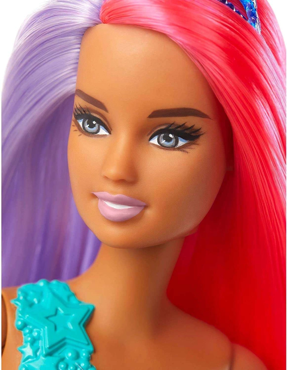 Barbie Dreamtopia Lalka Syrenka (30cm) z różowo - fioletowe włosami