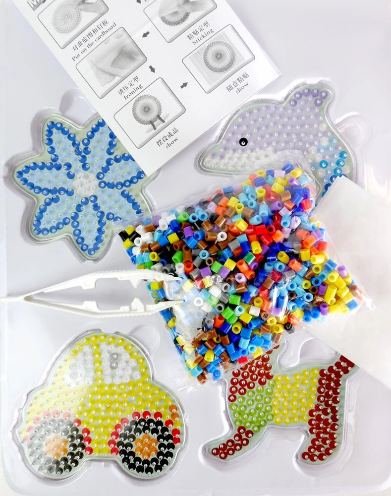 Zestaw koralików do prasowania 1000 sztuk 4 wzory