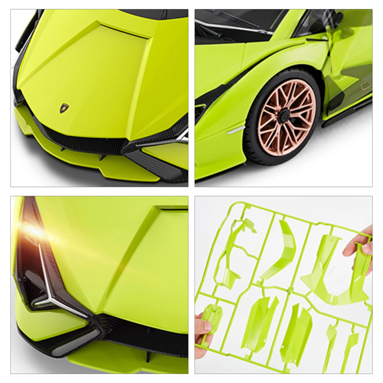 Zdalnie sterowany samochód Lamborghini Sian RC 1:18 do złożenia RASTAR 97400