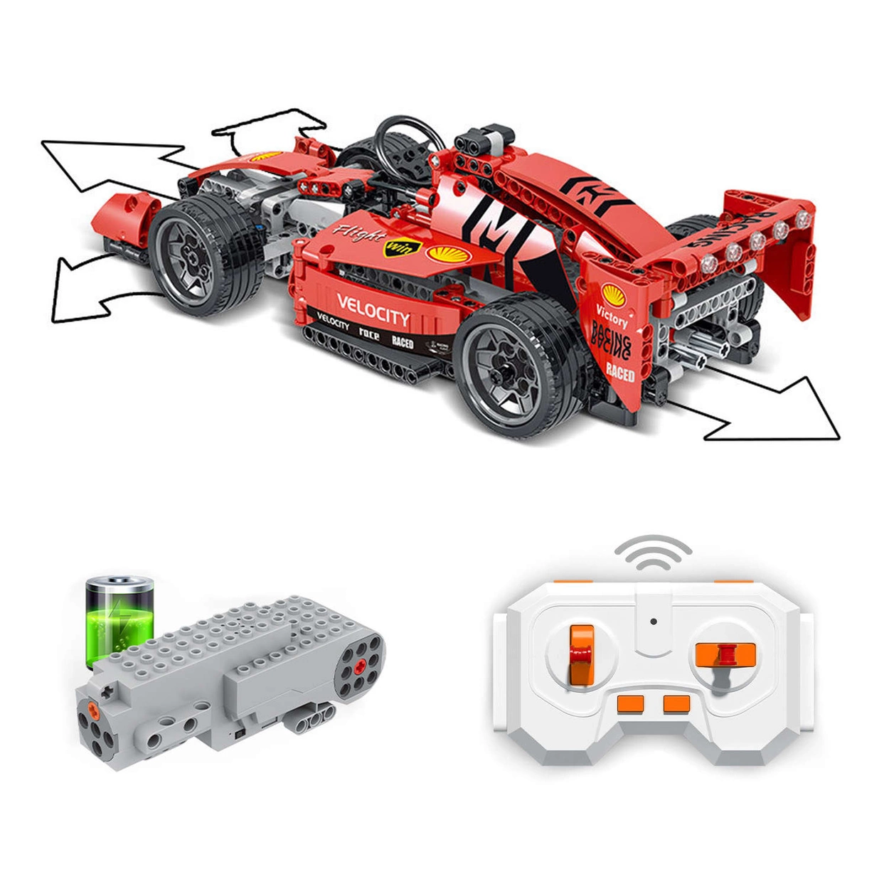 Klocki Technic Bolid F1 RC na Pilota