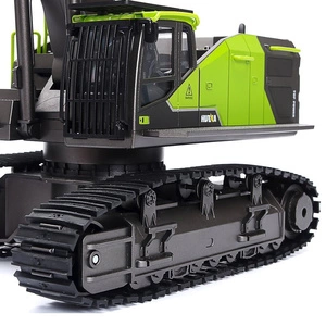 Duża Zdalnie Sterowana Koparka Gąsienicowa RC 1593 Metal