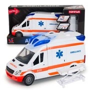 Ambulans Karetka Pogotowia Ratunkowego Zabawka z Dźwiękami i Noszami
