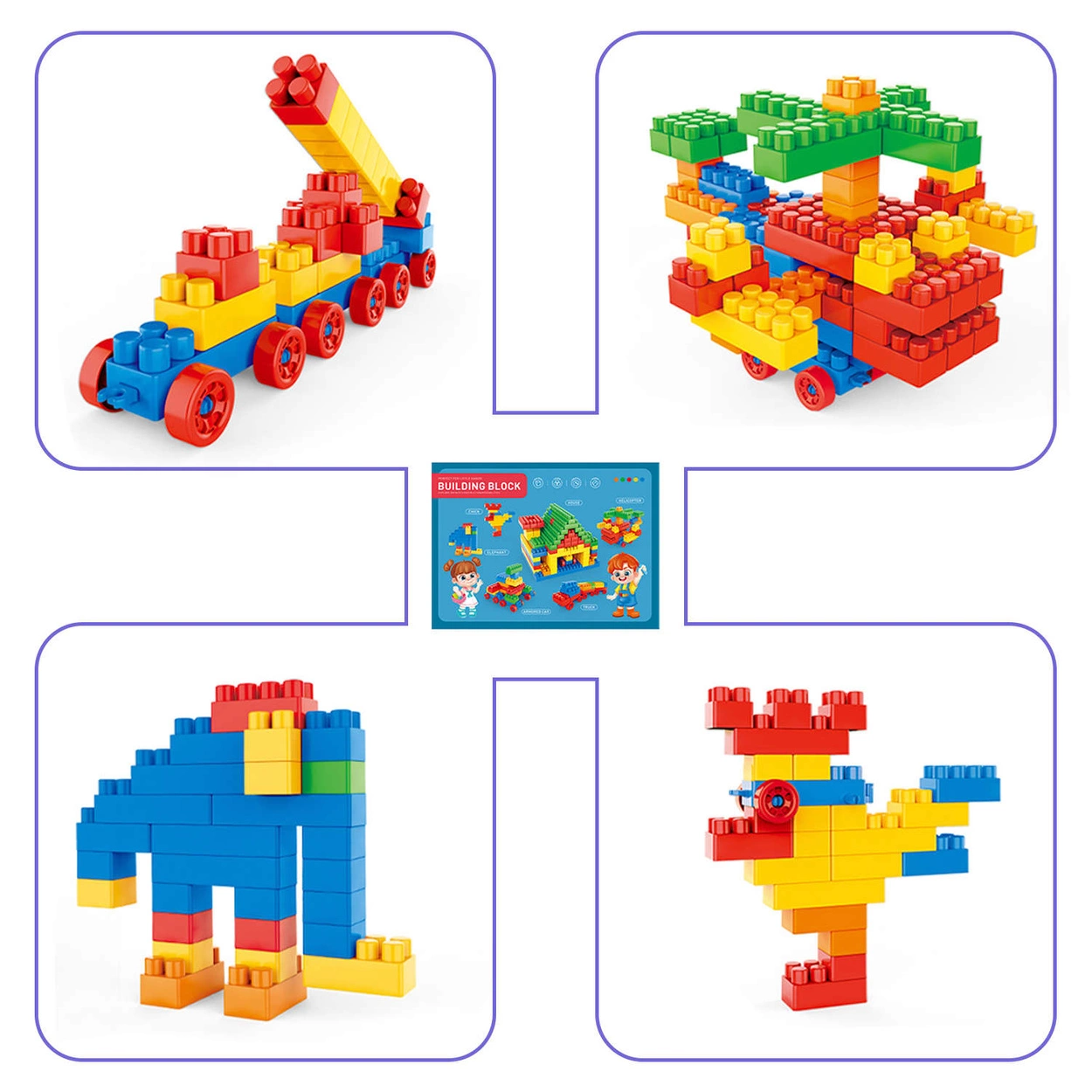 Klocki Konstrukcyjne Duże - Kreatywny Zestaw 330 Elementów Master Builder