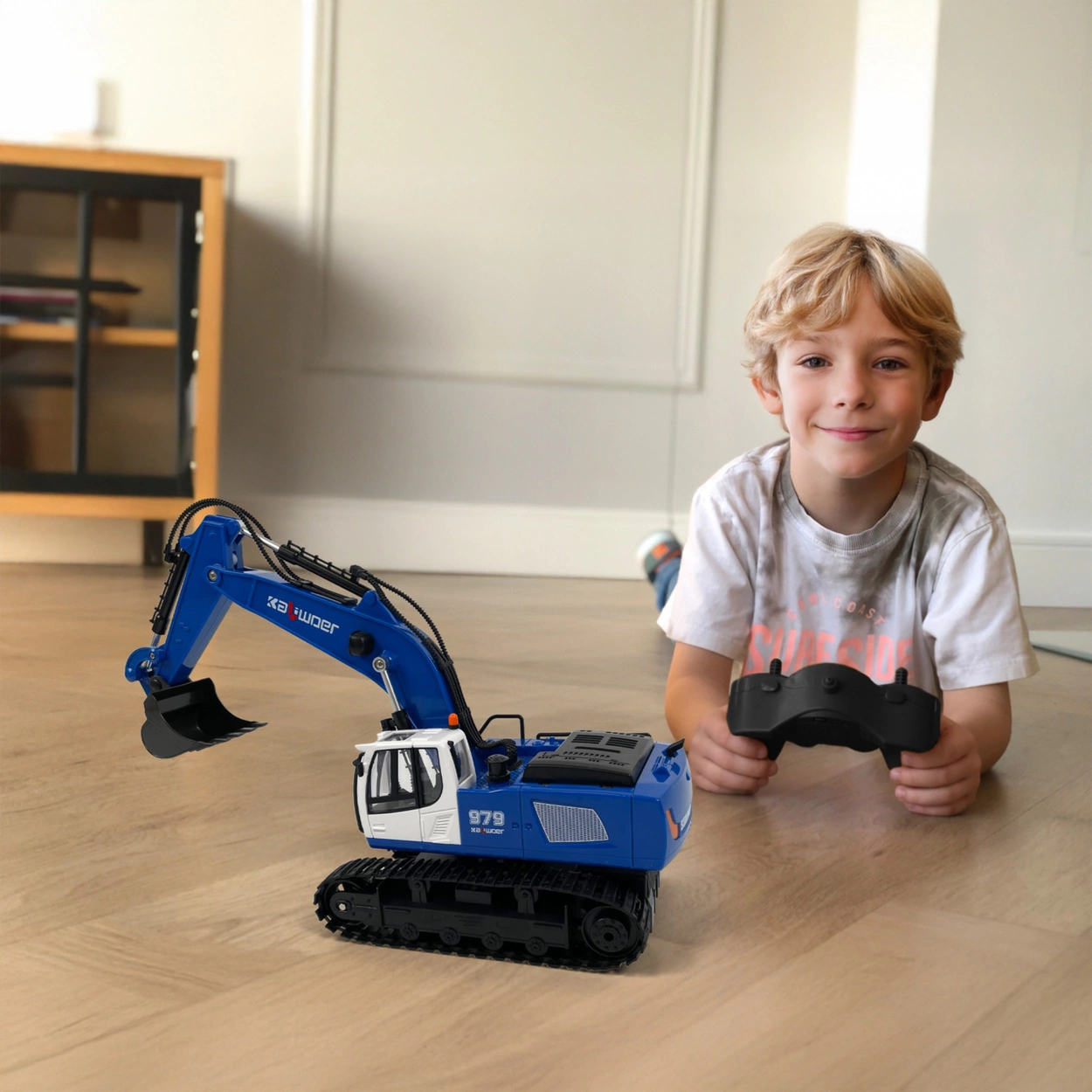 Zdalnie Sterowana Koparka RC Kaliwoer 1:18