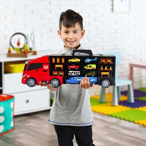 WIELKI Transporter TIR Ciężarówka z Resorakami + WYRZUTNIA