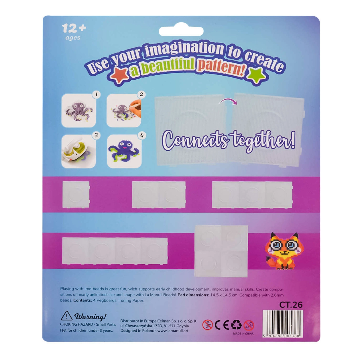 La Manuli 4x PODKŁADKI do Koralików do Prasowania Mini