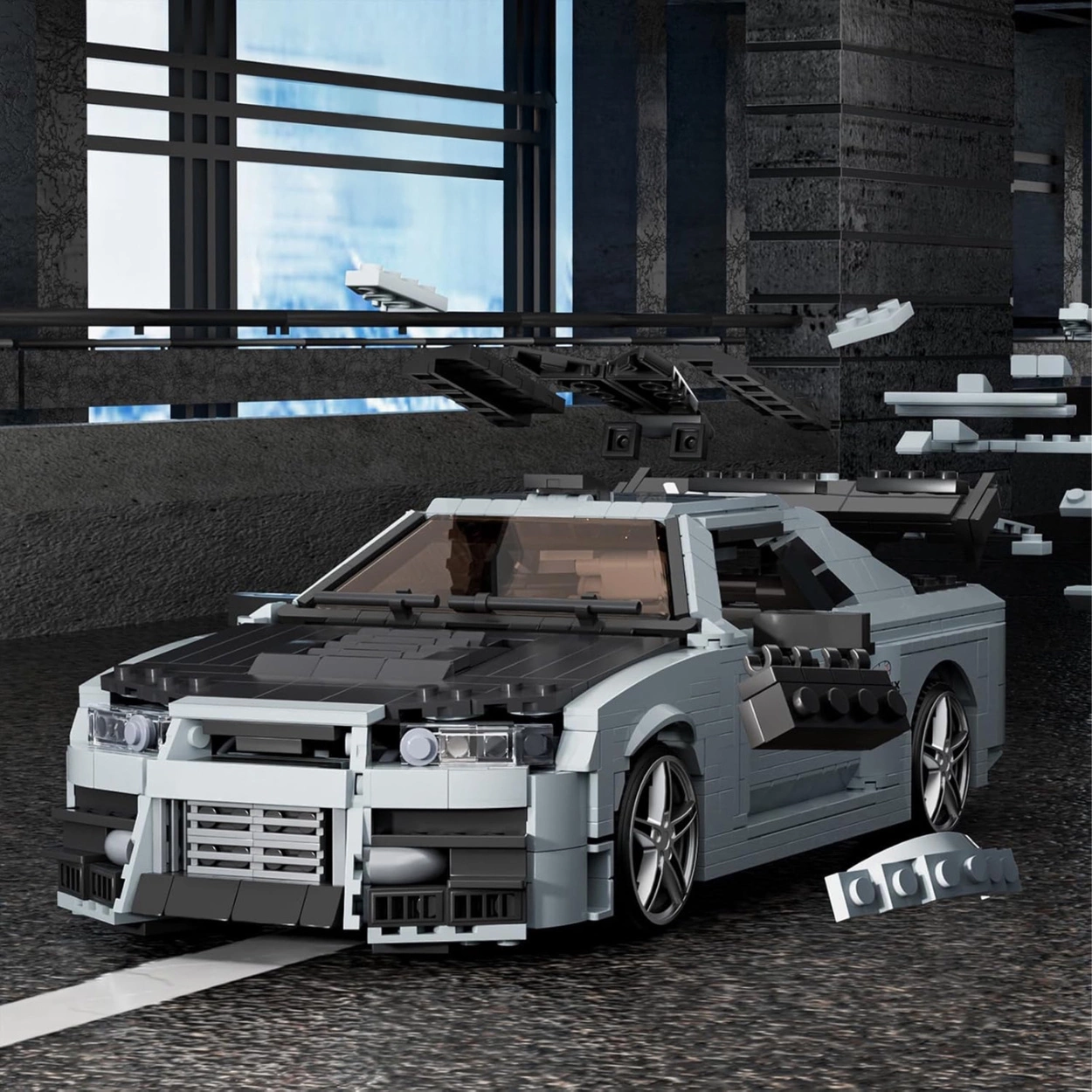 Nissan Skyline GT-R R34 – Klockowy Drift King – 1471 Elementów