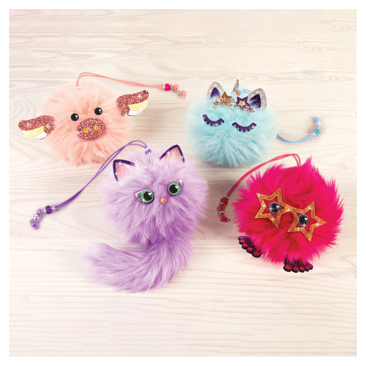 Zestaw do Tworzenia Breloczków Make It Real Puszysty Przyjaciel