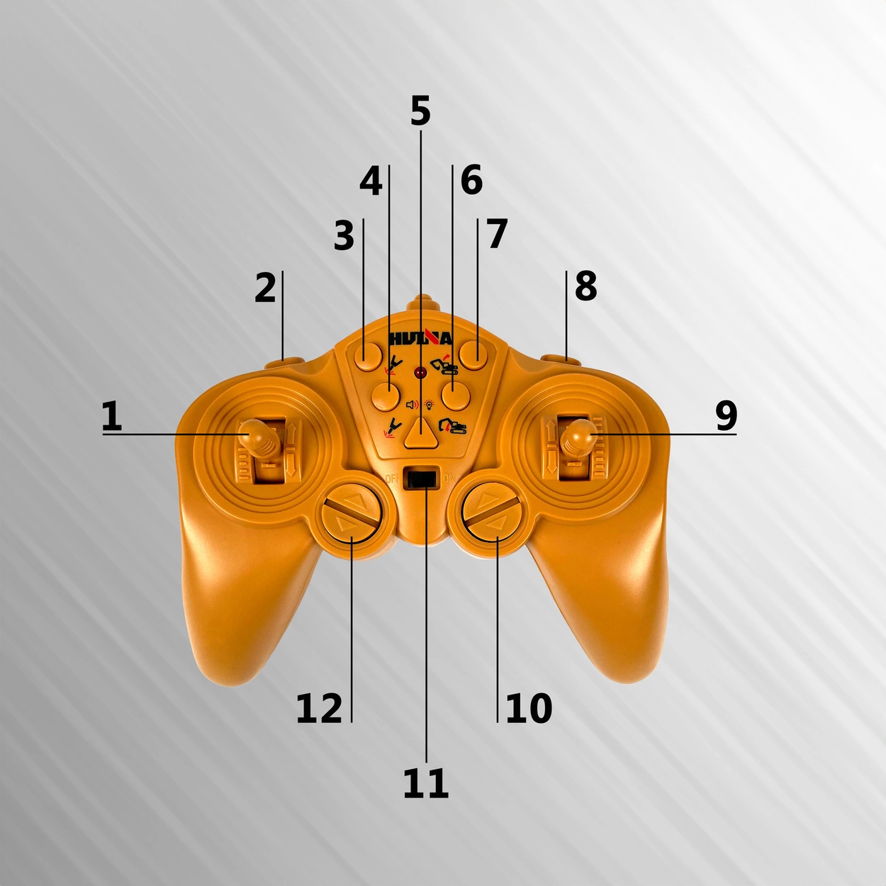Zdalnie Sterowana Koparka Gąsienicowa RC 3w1