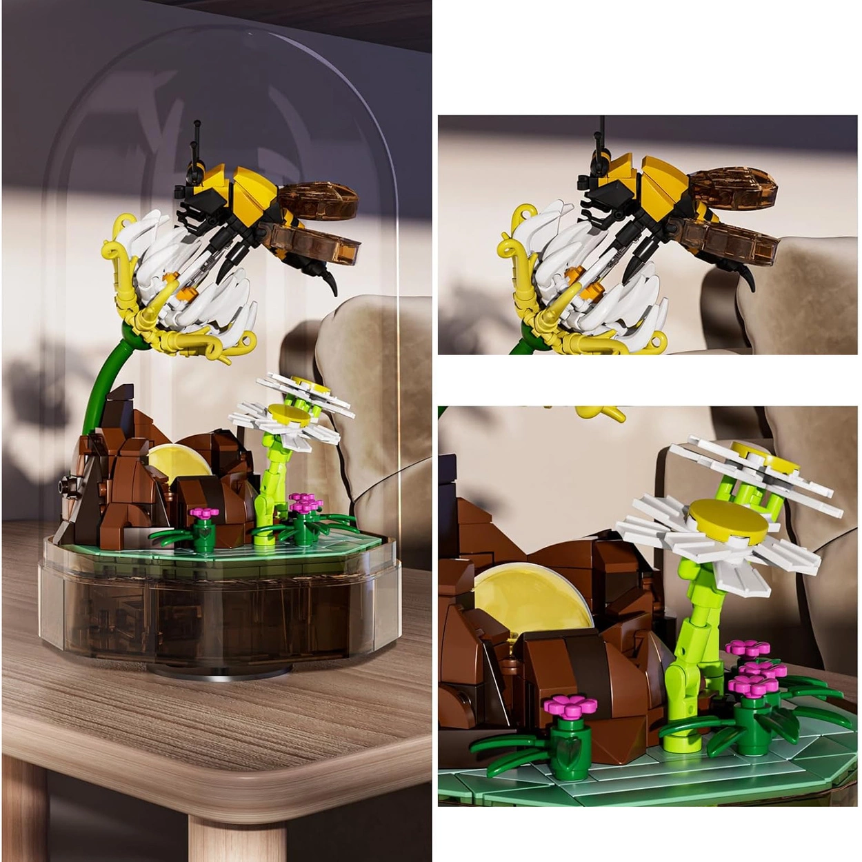 Pozytywka z Pszczołą 413 Klocków Świecąca Dekoracja