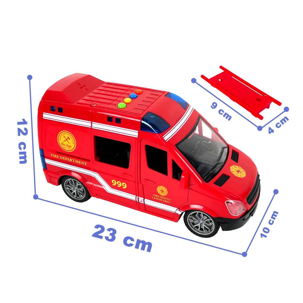 Ambulans ze ŚWIATŁEM i DŹWIĘKIEM Karetka Pogotowia Samochód z NAPĘDEM