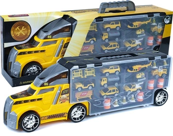 Transporter Ciężarówka Z Resorakami Laweta + WYRZUTNIA