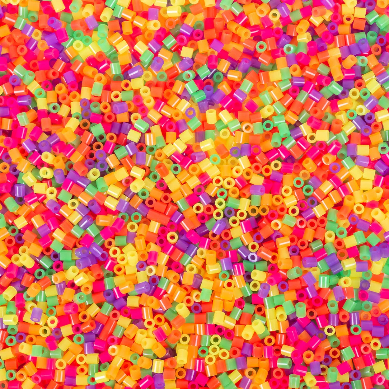 Koraliki do prasowania 5000 szt NEONOWE