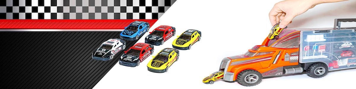 Tir Ciężarówka Laweta Auta 6 RESORAKÓW + WYRZUTNIA