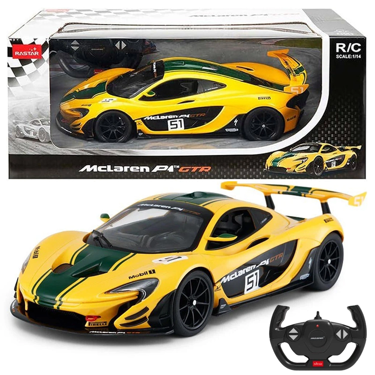 Zdalnie sterowane auto  MCLAREN P1 GTR1:14 Rastar 75000