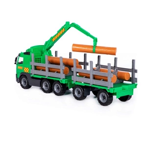 "Volvo", samochód do przewozu dłużycy z przyczepą (pudełko, 9500)