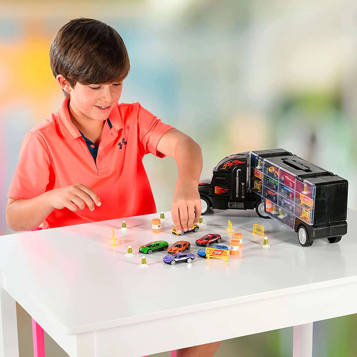 Ciężarówka Na Resoraki 6 Autek Oryginalne Pudełko na Resoraki