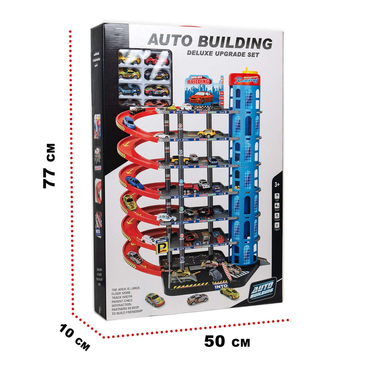 Wielopoziomowy Parking Samochodowy z WINDĄ Garaż na Autka Resoraki 92818