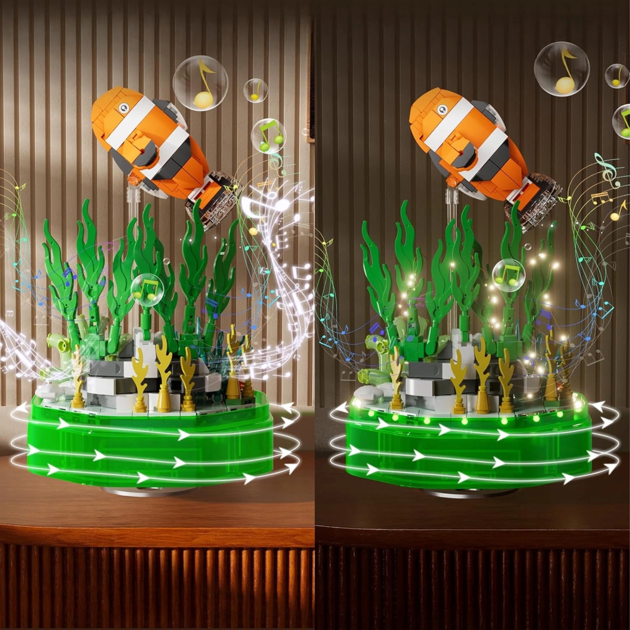 Pozytywka z Błazenkiem 426 Klocków Świecąca Dekoracja