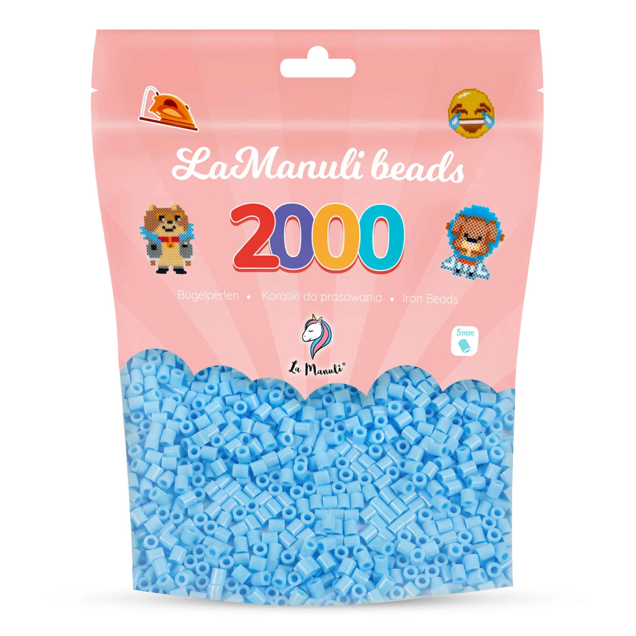 Koraliki do prasowania 2000 JASNE NIEBIESKIE (LA.W16)