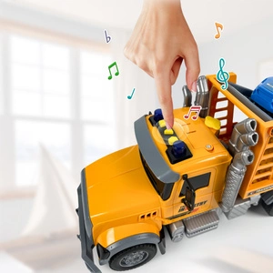 Ciężarówka Holownicza z EFEKTAMI i NAPĘDEM Laweta Pomoc Drogowa z Autem