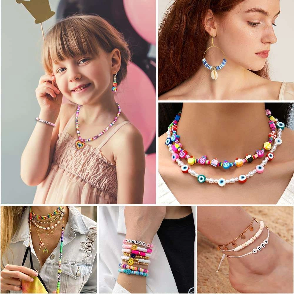 Zestaw Kreatywny do Robienia Biżuterii Bransoletek Walizka