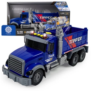 Duży Samochód Wywrotka z EFEKTAMI Dźwięki Światła Dym Ciężarówka Z NAPĘDEM