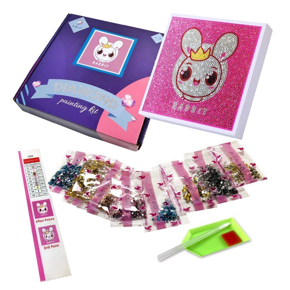 Diamond painting dla dzieci La Manuli Art Królik