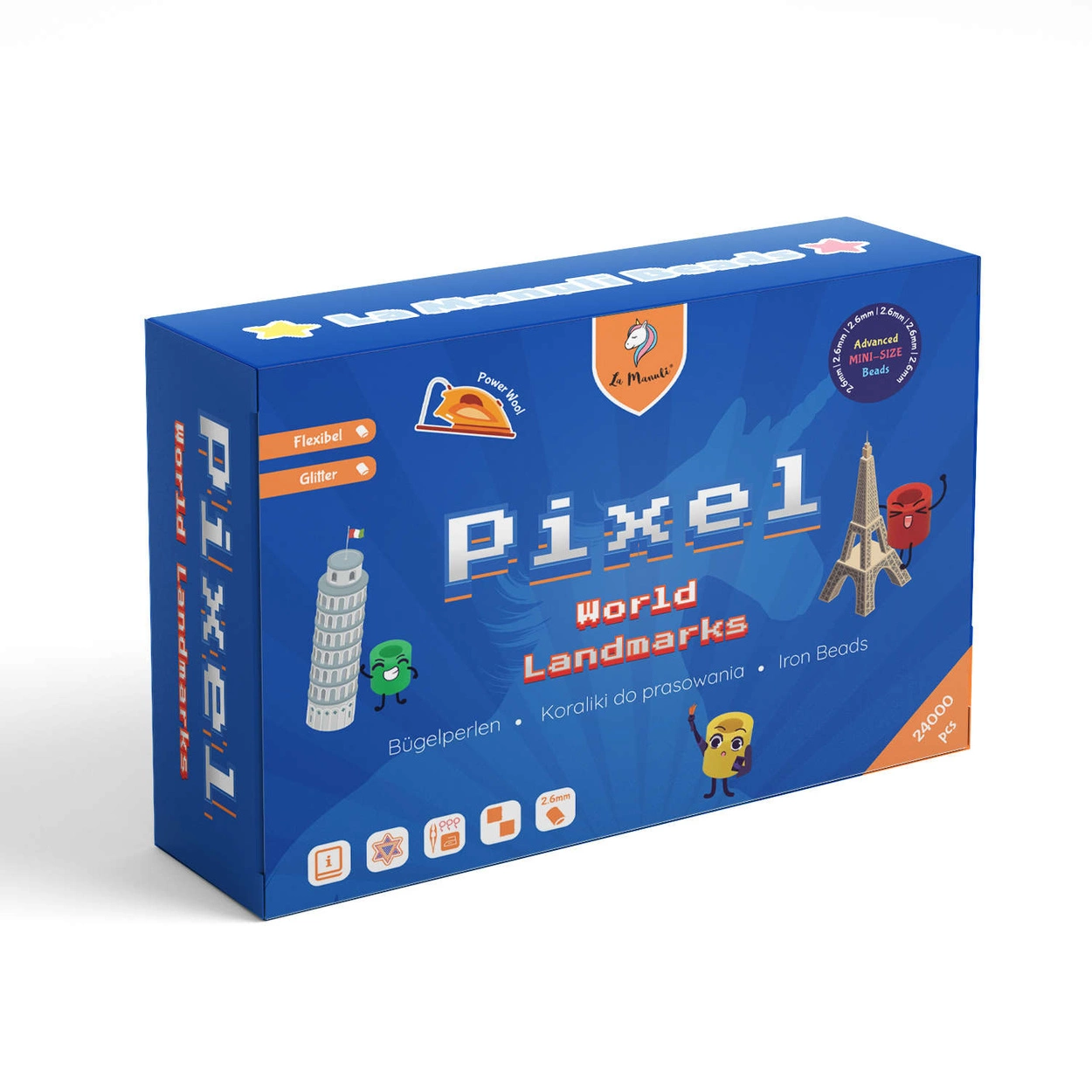 Mini Koraliki do prasowania Zestaw Światowe Budowle