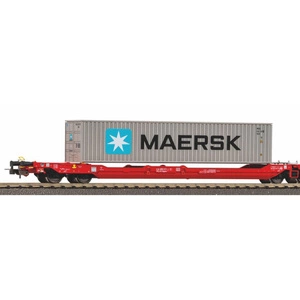 Piko 24619 Wagon towarowy kieszeniowy T3000e z 2 kontenerami Maersk Schenker