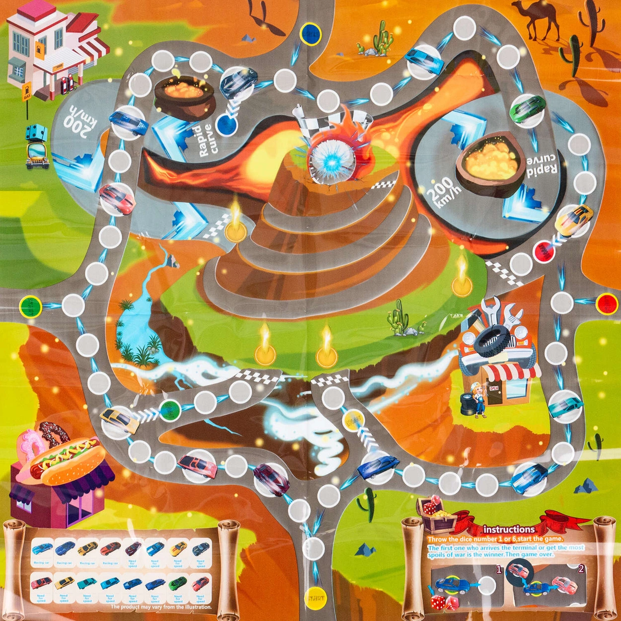 Transporter Ciężarówka na Resoraki 6 Autek Akcesoria Plansza