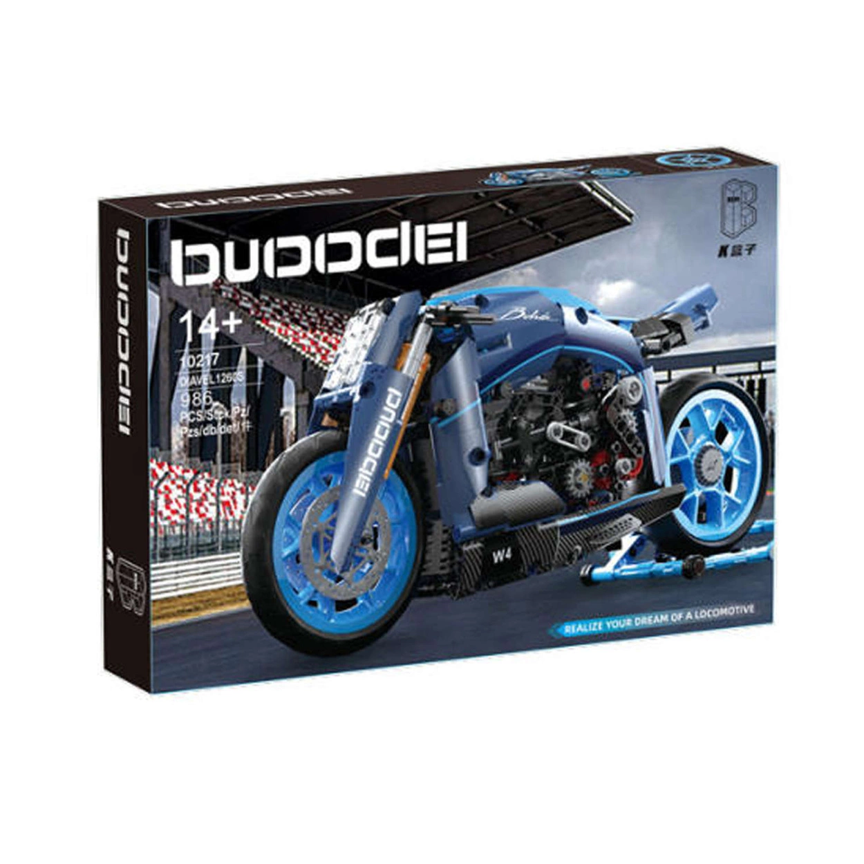 Klocki Technic Sportowy Motocykl Motor Bugatti
