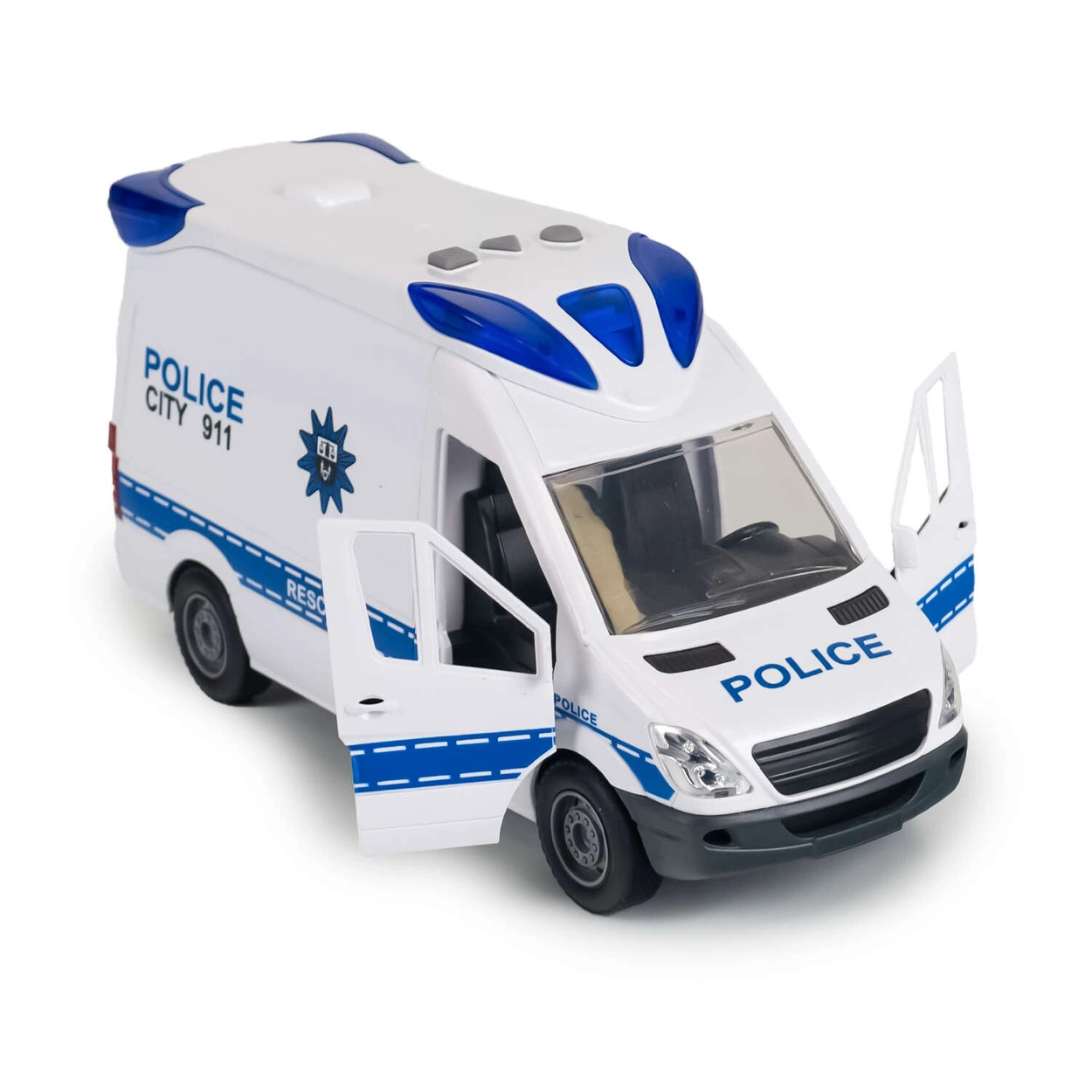 Interaktywny Policyjny Samochód Furgonetka z Efektami
