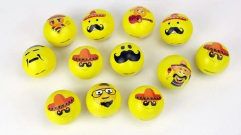 PIŁKI PIŁECZKI ANTYSTRESOWE MIĘKKIE SMILE BUŹKA
