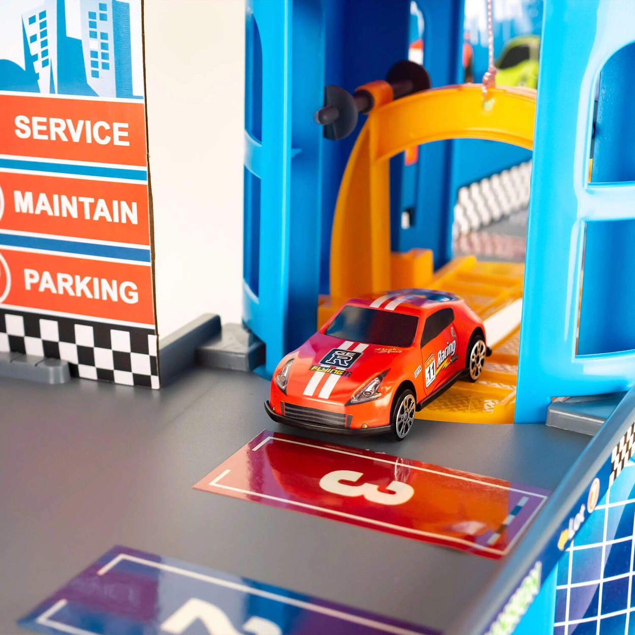 Garaż Wielopoziomowy XXXL 6 Piętrowy Parking na Resoraki 10 Autek Metalowych 92822