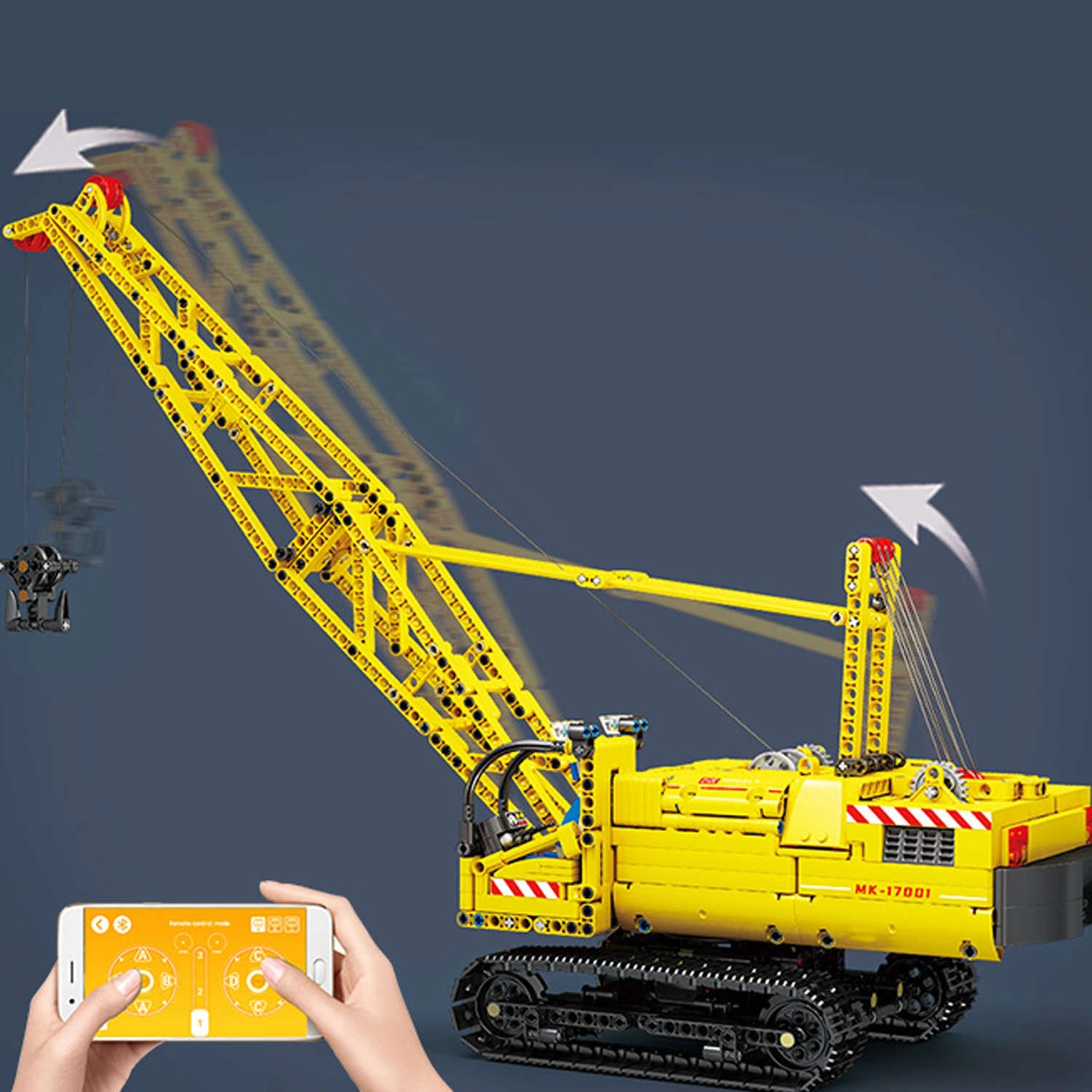 Klocki Technic Dźwig Gąsienicowy Żuraw Zdalnie Sterowany