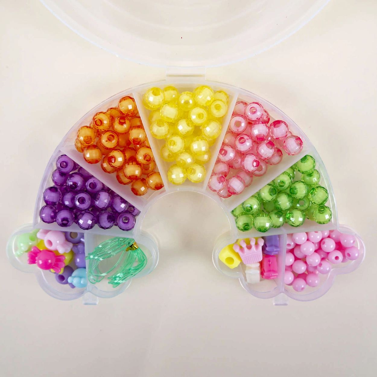 Koraliki do robienia Biżuterii Bransoletek Tęcza