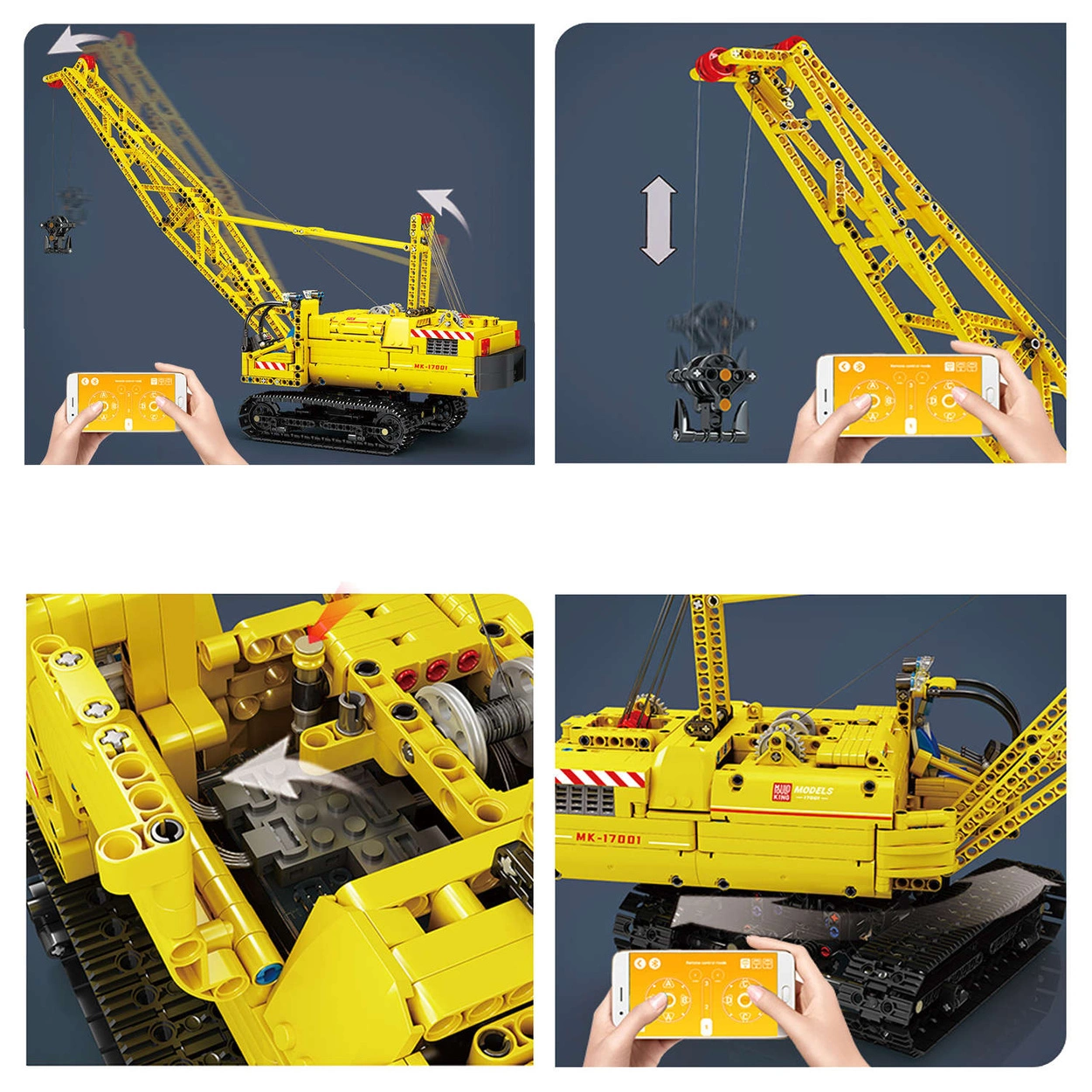 Klocki Technic Dźwig Gąsienicowy Żuraw Zdalnie Sterowany