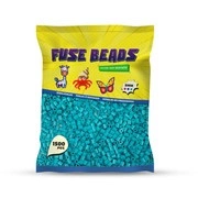 Koraliki do prasowania TURKUSOWE 1500 szt Benny Beads